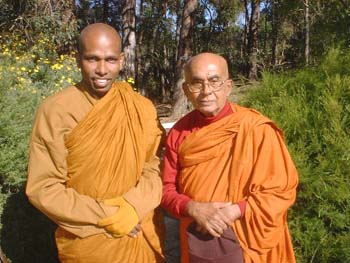 at the Global conference on Buddshim in Perth June 2006 with proffesor Dhamma Vihari.jpg